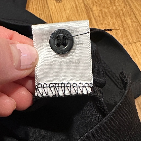 Monterey Club | Women's Black Sleeveless Polo Top with cheetah print accent - Picture 11 of 12